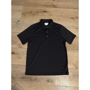 Ministry of Supply Mens Black Short Sleeve Polo Shirt Size 2XL
